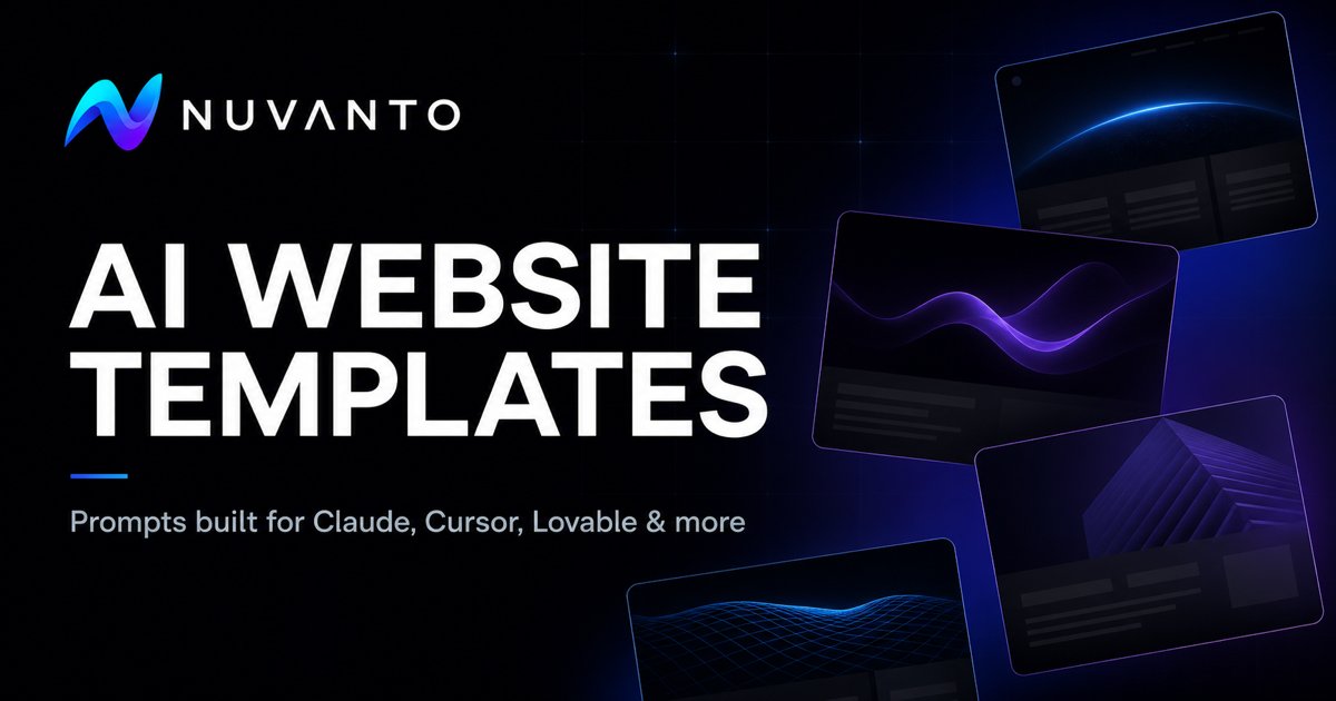 Nuvanto — catalogue de templates web pour l’IA